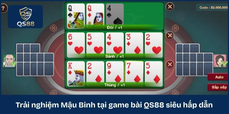 Trải nghiệm Mậu Binh tại game bài QS88 siêu hấp dẫn 
