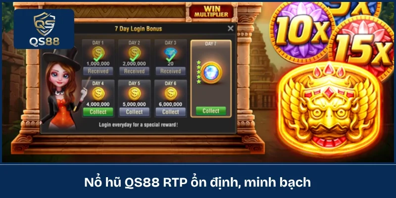 Nổ hũ QS88 RTP ổn định, minh bạch 