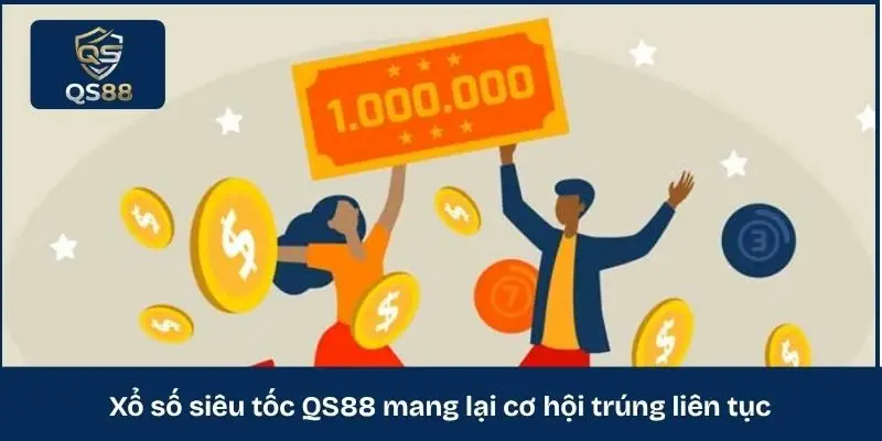 Xổ số siêu tốc QS88 mang lại cơ hội trúng liên tục